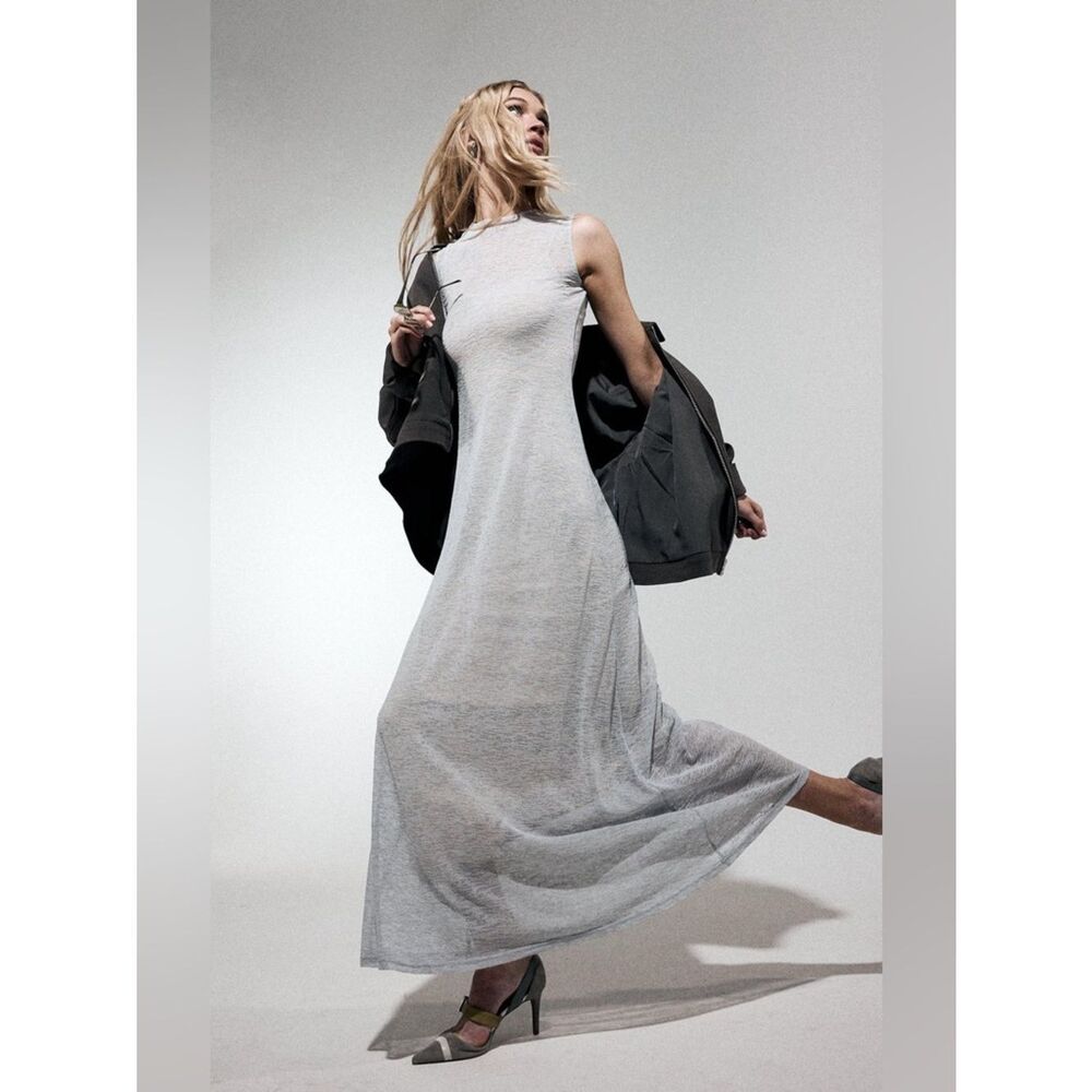 Charcoal Camdyn Maxi Dress (Stone Blue
